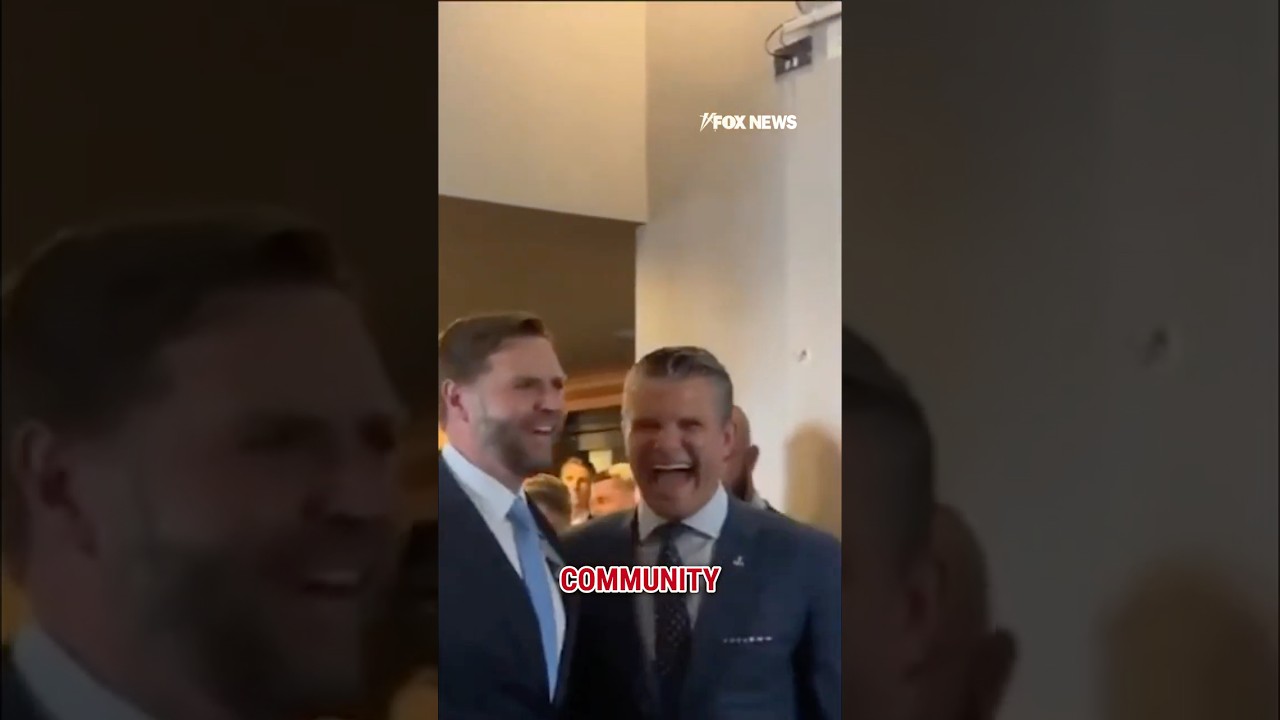 Vance, Hegseth CRACK UP at DC protesters #shorts #foxnews #news #us #jdvance #petehegseth #politics
