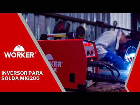 Inversora para Solda MIG200 32A 50/60Hz Ac 220V Worker - Vídeo explicativo