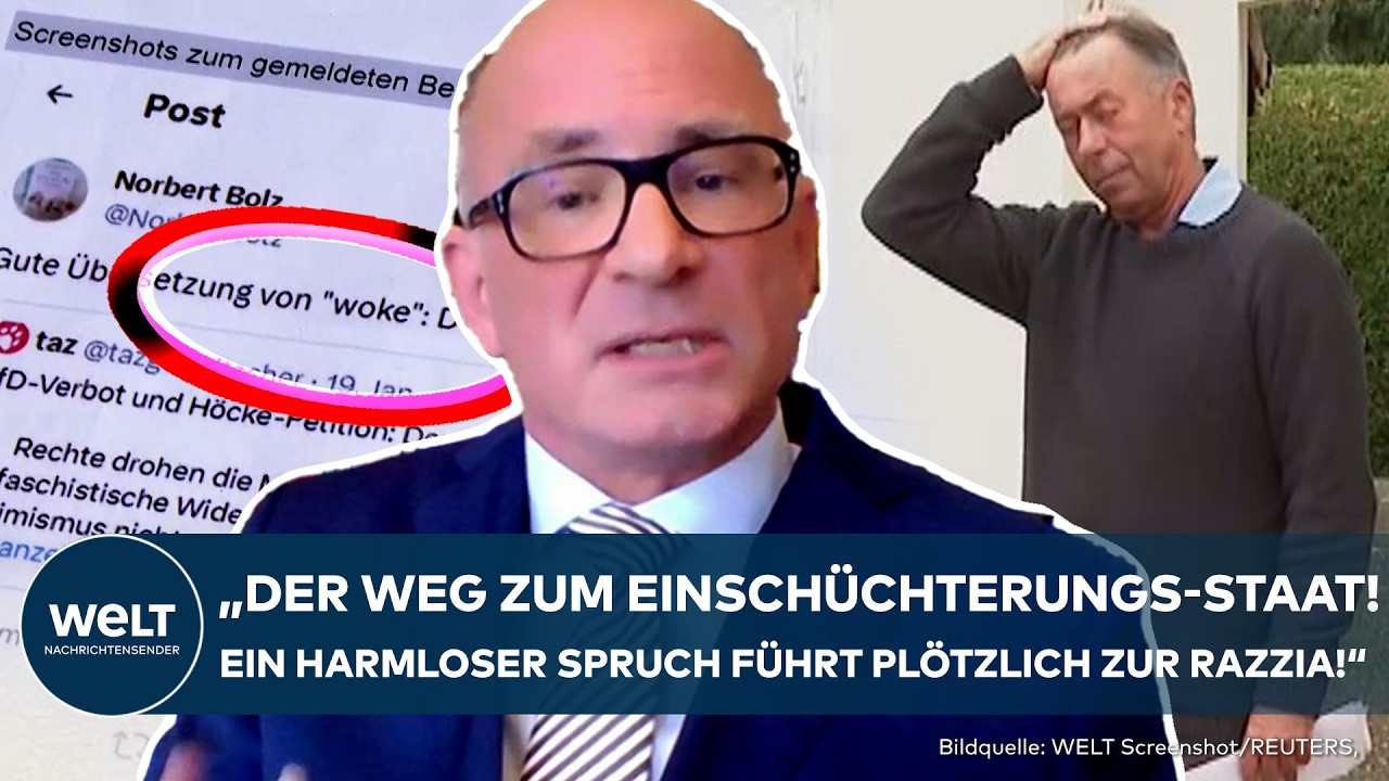 RAZZIA BEI WELT-KOLUMNIST: Polizei durchsucht Haus von Norbert Bolz! Staatsrechtler alarmiert