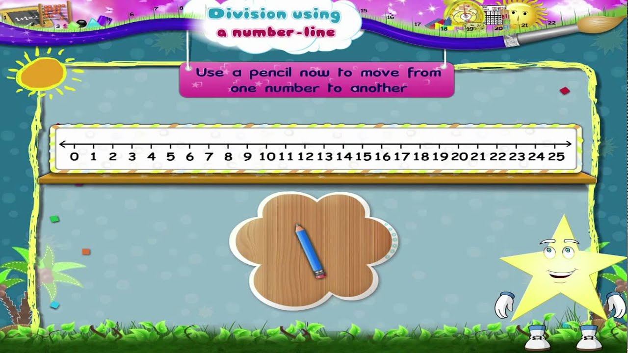 learn-grade-2-maths-division-using-a-number-line-youtube