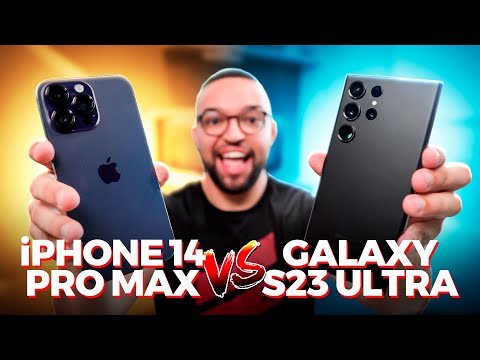 GALAXY S23 ULTRA vs iPHONE 14 PRO MAX | Qual é melhor? SUPER COMPARATIVO!