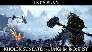 Total War: Warhammer - Kholek Suneater vs. Ungrim Ironfist Játékmenet