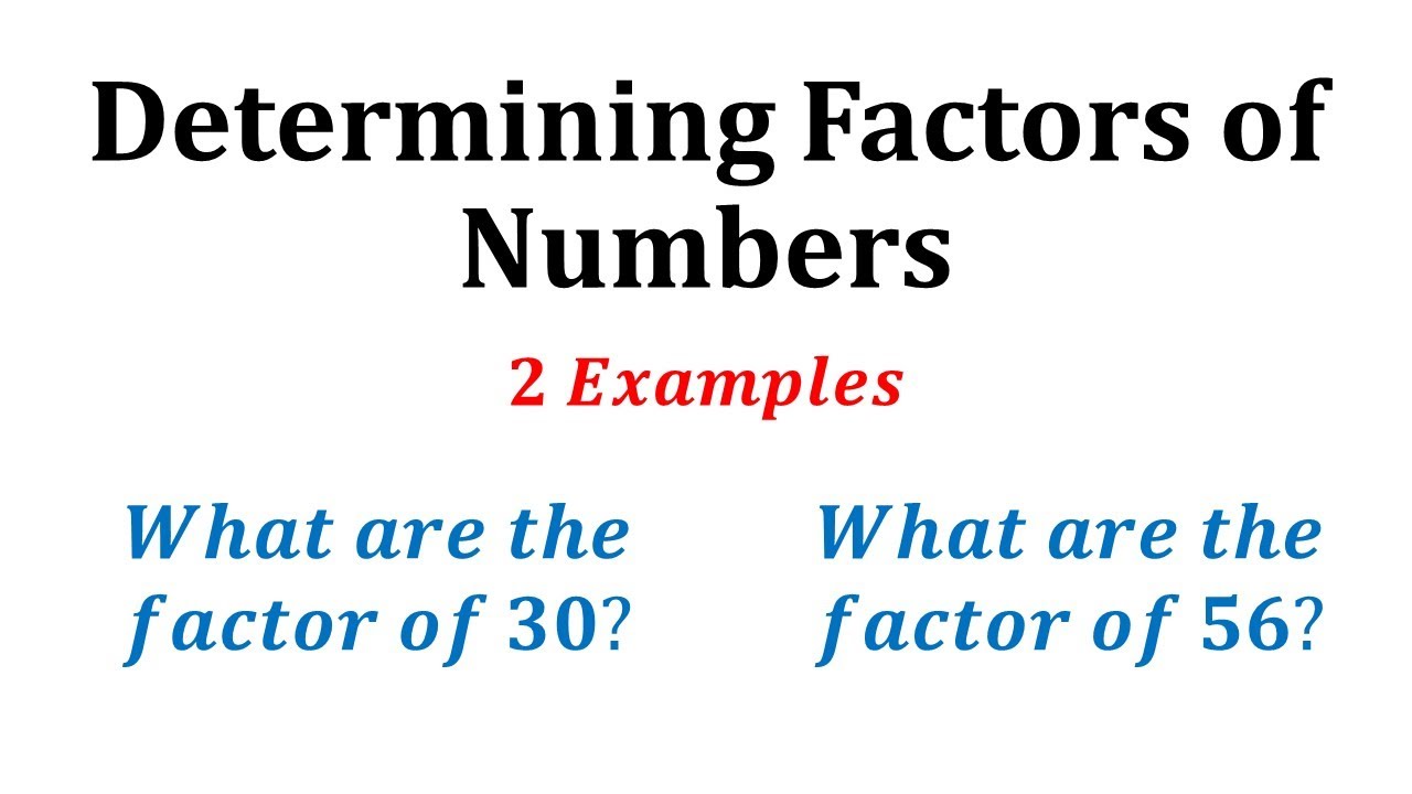 ex-1-determine-factors-of-a-number-youtube