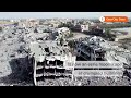 Drone footage shows Gaza before and after October 7  - 00:58 min - News - Video