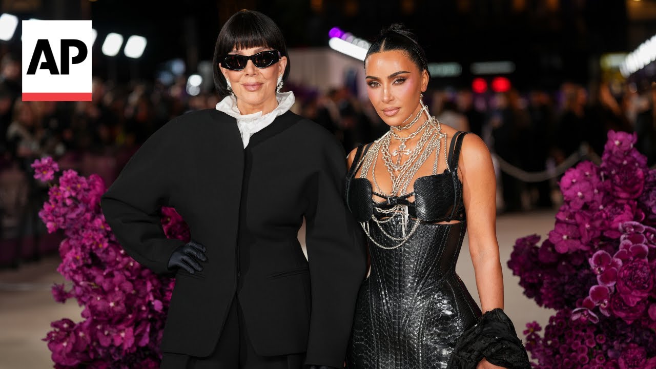 Kim Kardashian and Kris Jenner arrive at 'All's Fair' London premiere