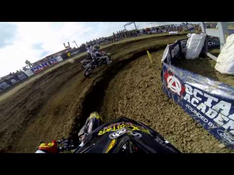 GoPro HD: Jason Anderson Lap 1 Moto 2 - High Point MX Lucas Oil Pro Motocross Championship 2013 