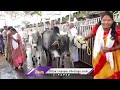 LIVE : Teenmaar Chandravva Visits Vemulawada Temple | Maha Shivaratri | V6 News  - 00:00 min - News - Video