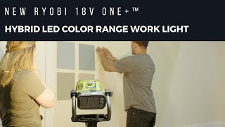Video: 18V ONE+™ HYBRID LED Color Range Work Light