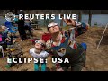 LIVE: Crowds in Oklahoma watch the total solar eclipse