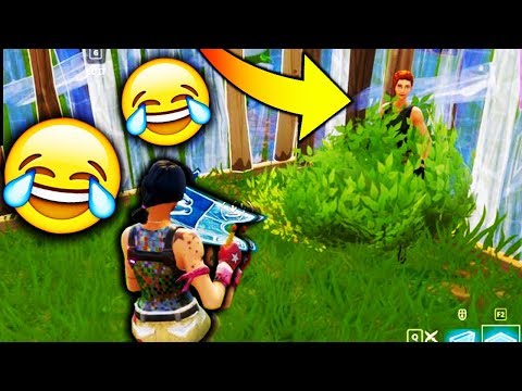 FUNNIEST BUSH CAMPER EVER!!!! (Fortnite Battle Royale Gameplay)