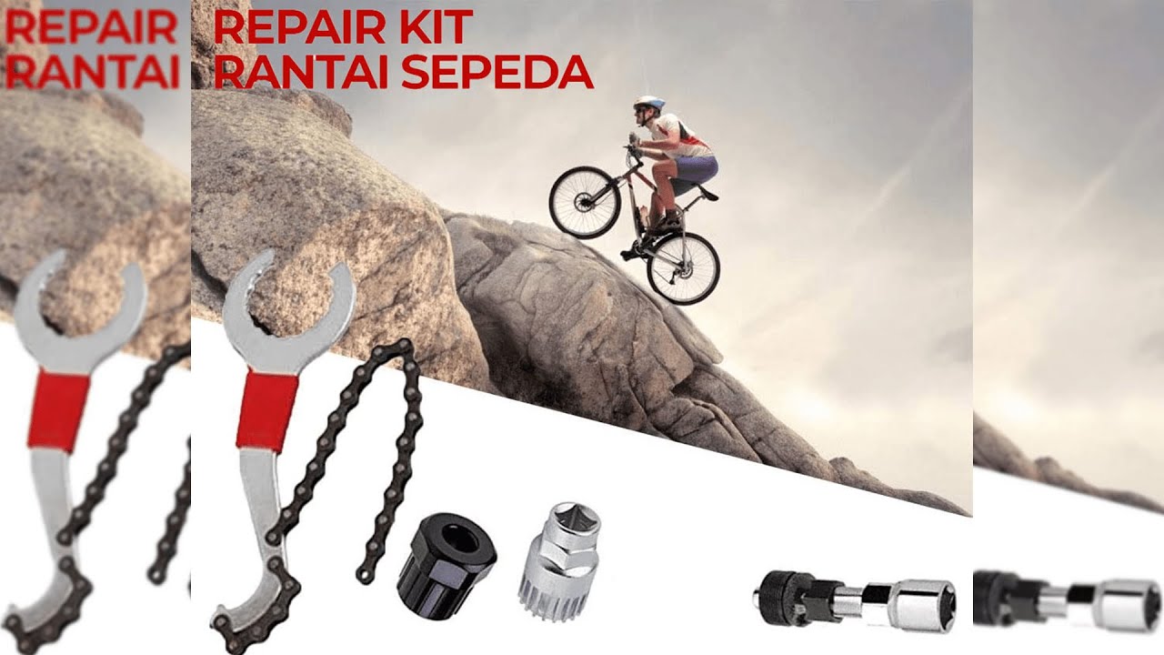 Pratinjau video produk TaffSPORT Set Repair Kit Rantai Sepeda Kunci Crank and Sprocket - BT2919