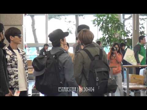 150328 ICN 인천공항 - 은혁 & 동해 Eunhyuk & Donghae focus (happy happy donghae!)