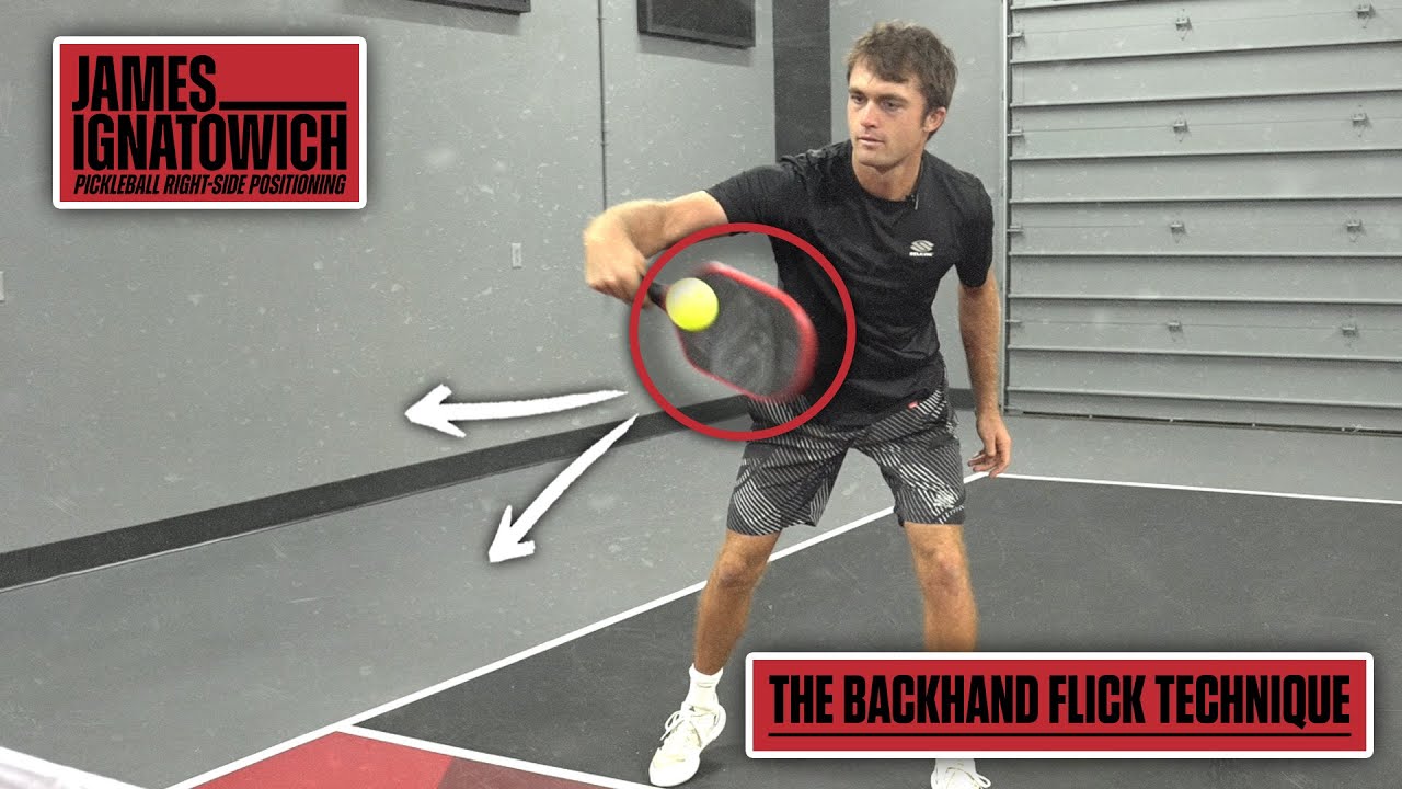 Backhand Flick Shot: Pickleball Right-Side Positioning