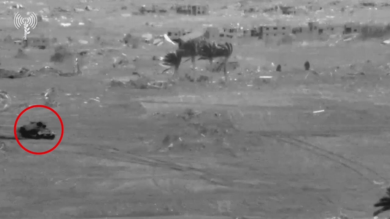 תיעוד מהקרב בדרום הרצועה (קרדיט: דובר צה