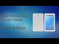 Acer Iconia One B1-770 7 Inch Tablet Unbox & Setup