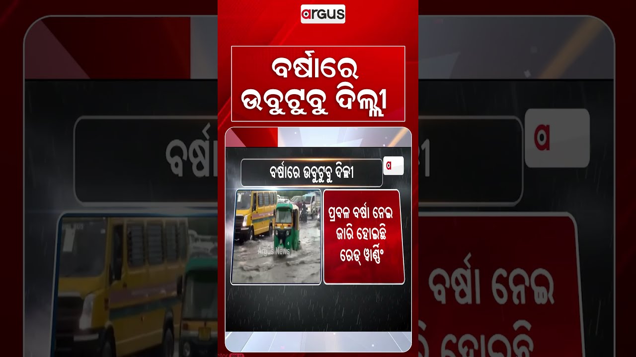 ବର୍ଷାରେ ଉବୁଟୁବୁ ଦିଲ୍ଲୀ | Weather Alert | Waterlogging | Delhi Flood | Delhi Flood | Argus News