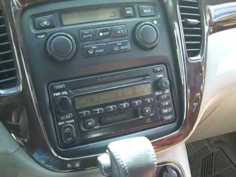 2007 Toyota highlander radio removal