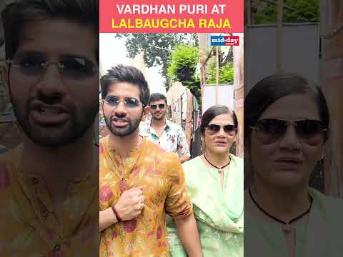 Vardhan Puri Seeks Blessings at Lalbaugcha Raja  690 views  play Short