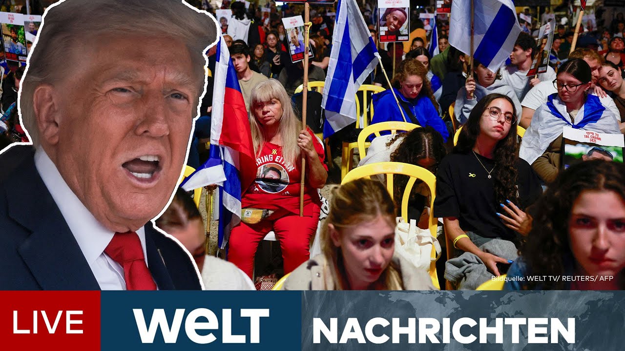 TRUMPS FRIEDENSPLAN FÜR NAHOST: Israelis warten auf die Rückkehr der Geiseln | WELT LIVESTREAM