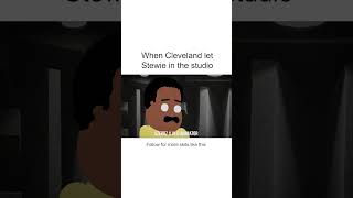 When Cleveland let Stewie in the studio | @Azerrz