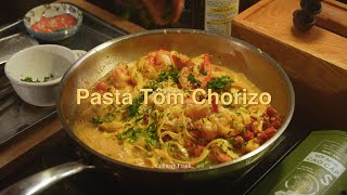Pasta Tôm Chorizo | ASMR Cooking | Culinary Frank