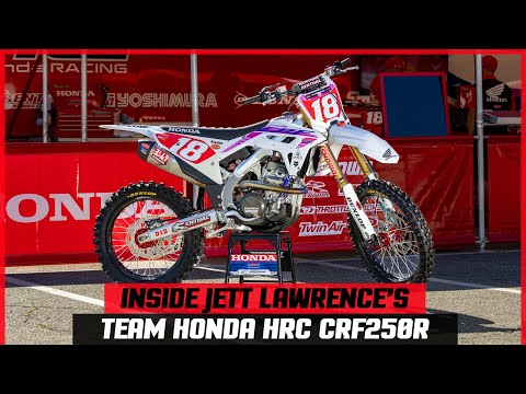 Inside Jett Lawrences 2023 Honda HRC CRF250R - Vital MX Pit Bits
