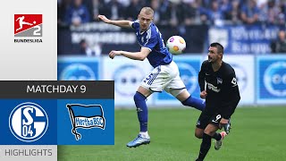 Schalke Lose 3rd Game in a Row | FC Schalke 04 — Hertha BSC 1-2 | Highlights | MD 9 — Bundesliga 2