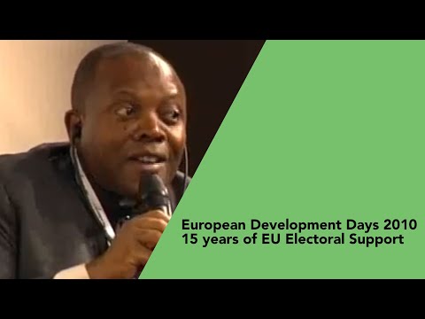 Malu Malu on 15 years of EU electoral support - European Development Days 2010