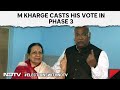 LS Polls Phase 3 | Congress President Mallikarjun Kharge Casts His Vote In Karnataka