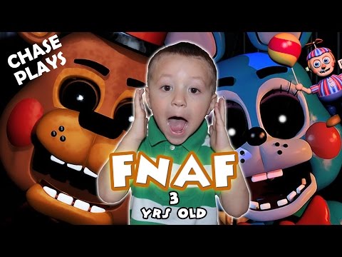 Five Nights At Freddy's 3 Year Old Gameplay! (CHASE PLAYS 