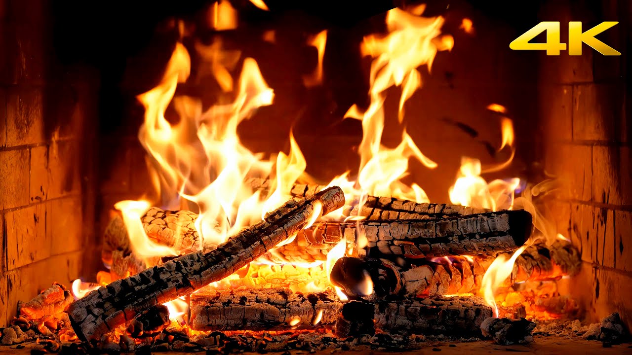 🔥 FIREPLACE So Real YOU’LL Check for SMOKE with Cozy HEARTH Crackles and Dim EMBER Fire for QUIET
