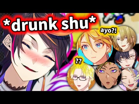 boys lost it when drunk Shu said that...