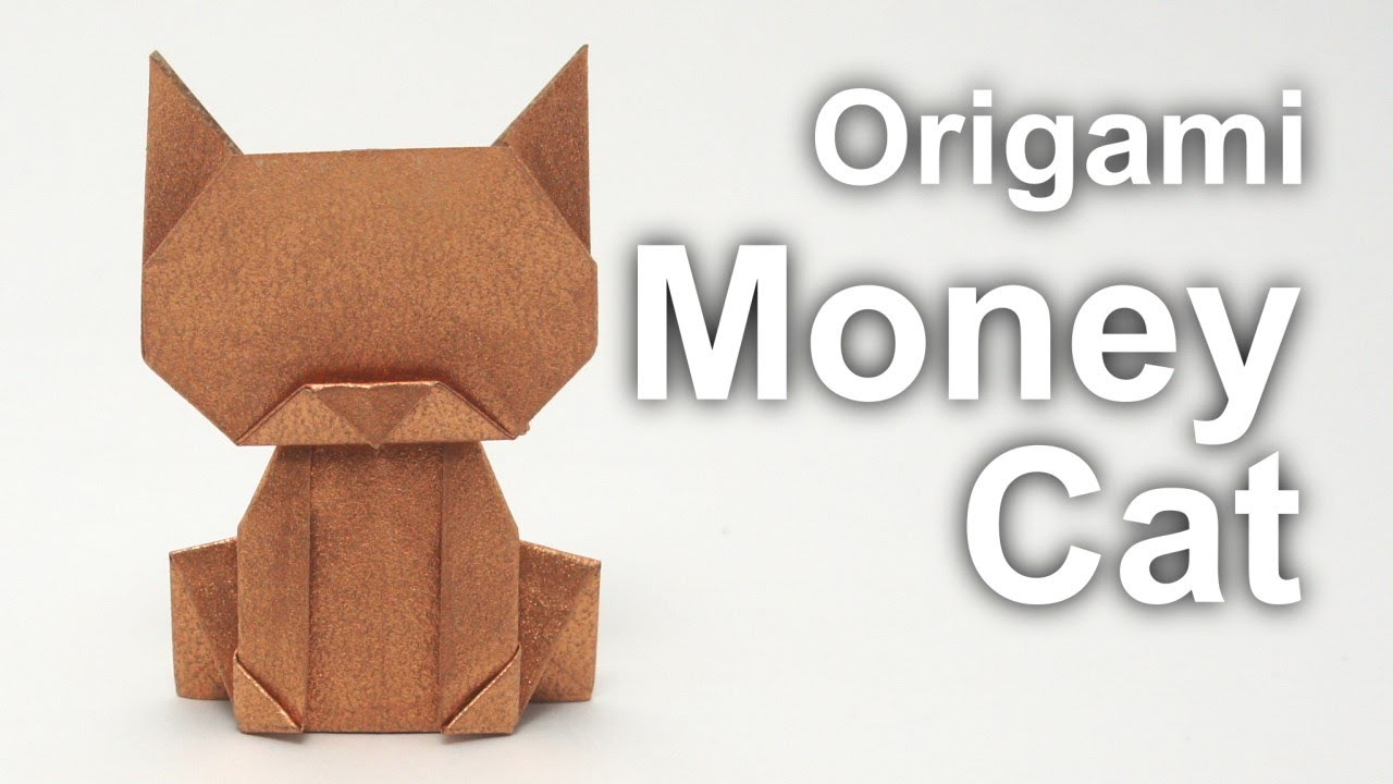 Origami Money Cat v2 (Jo Nakashima) YouTube