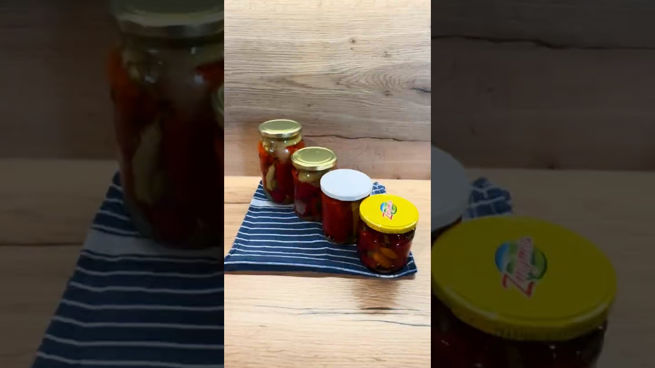 Nakládané papričky plněné kysaným zelím s feferonkou | Těhotnej kuchař