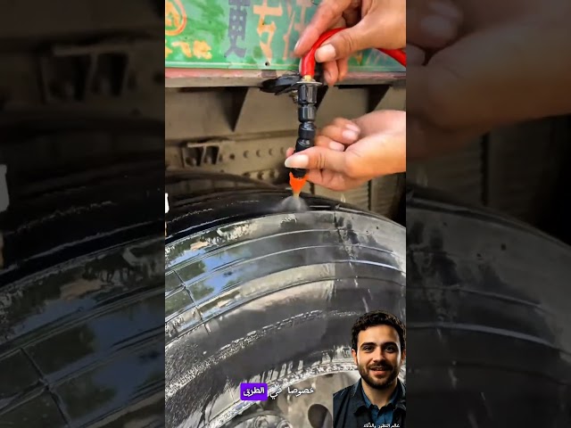 تبريد ذكي يحمي الإطارات على الطرق السريعة#سائق #تبريد_الإطارات #كاوتش_الشاحنات #عالم_التطور_والذكاء