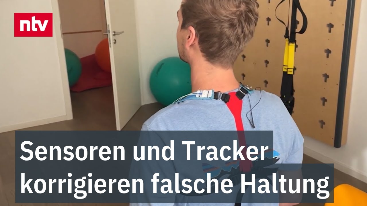 Sensoren und Tracker korrigieren falsche Haltung im Job