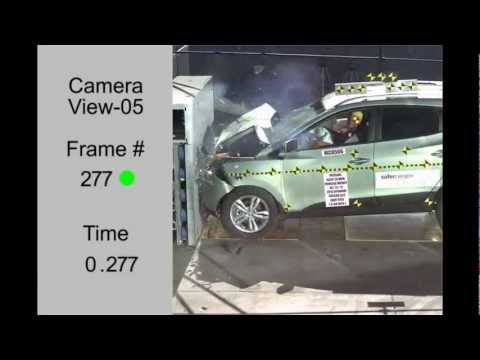 Teste de acidente de vídeo Hyundai IX35 (Tucson) desde 2009