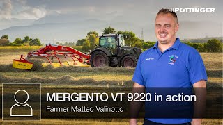 Farmer Matteo Valinotto shows the MERGENTO VT 9220 in action