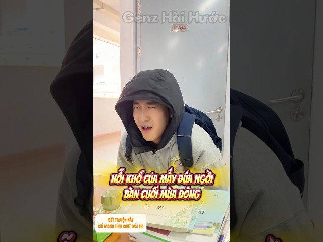 Nỗi Khổ Của Mấy Đứa Ngồi Cạnh Cửa Mùa Đông | Lưu Nhị Siêu Bựa | Genz Hài Hước #shorts
