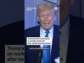 Trump answers questions on market downturn after tariffs announcement