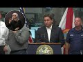 DeSantis shuts down reporter at hurricane briefing: Stop politicizing  - 01:00 min - News - Video
