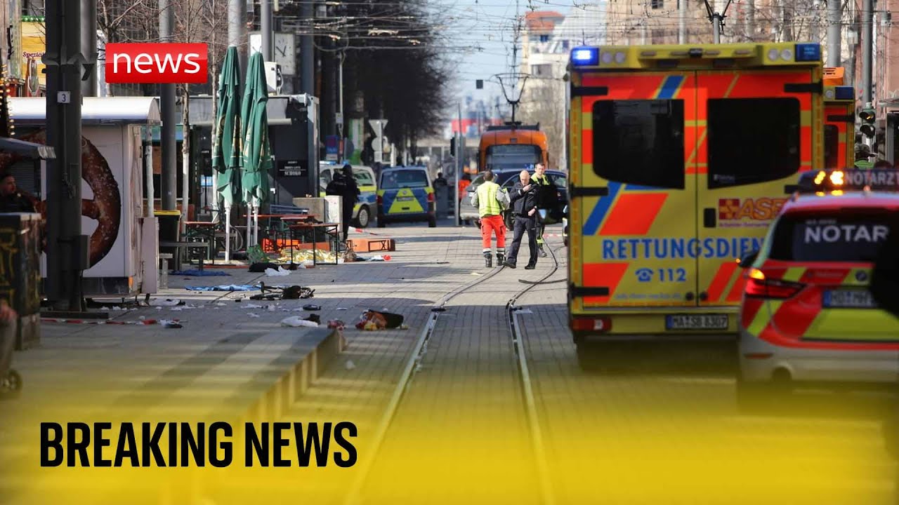 Car drives into crowd in centre of German city of Mannheim, local media reports