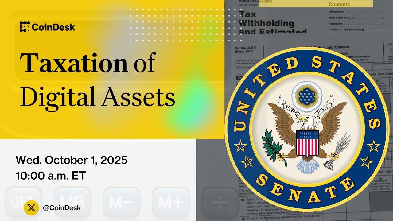 LIVE: Senate Finance Committee on the Taxation of Digital Assets