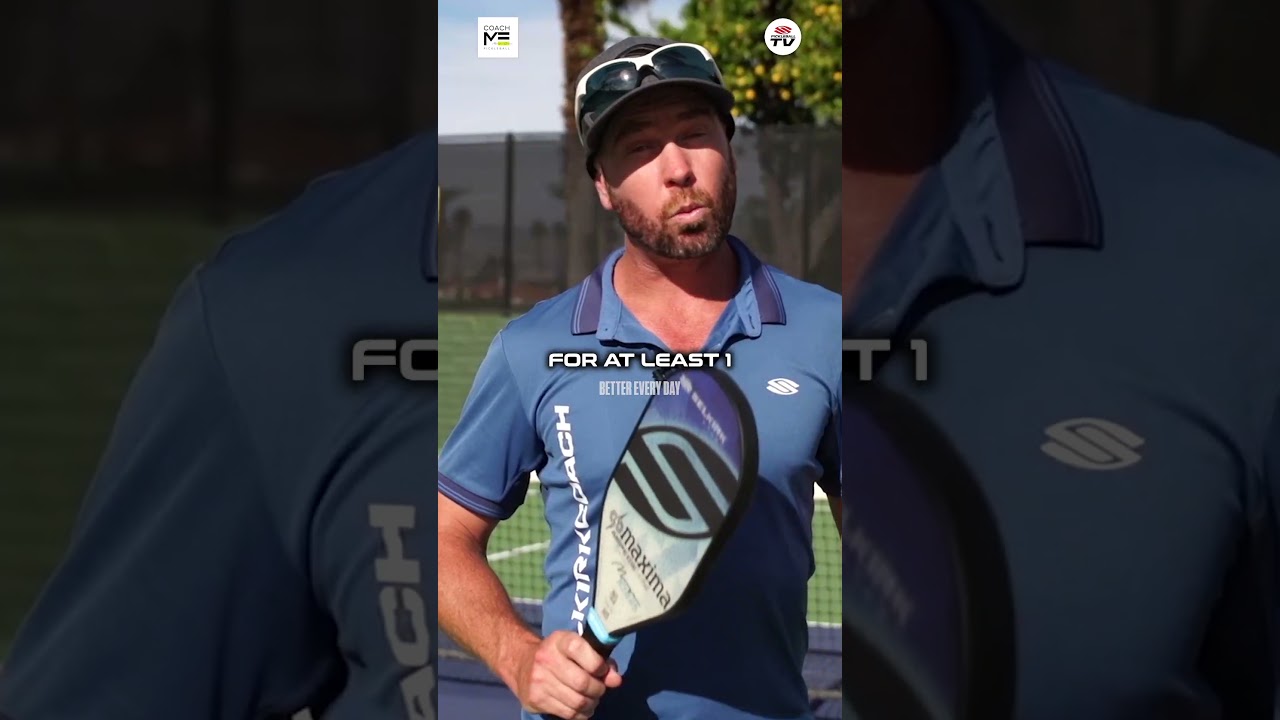 Pickleball coach Morgan Evans will teach you what to do if you get pushed off the court by a shot 💯