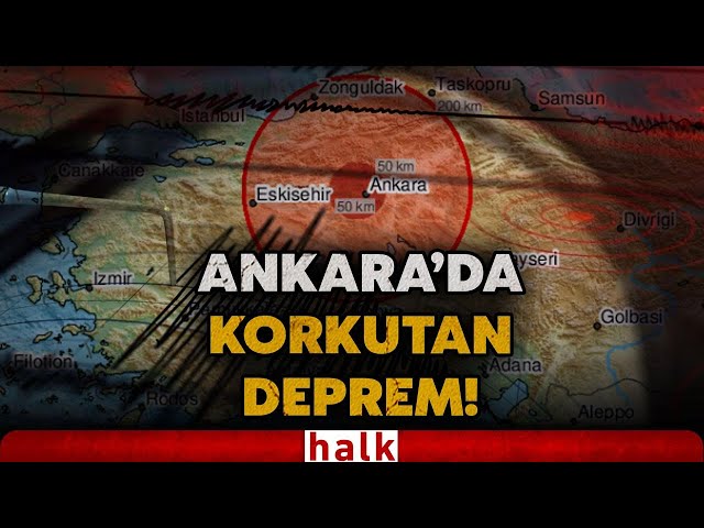 ANKARA’DA KORKUTAN DEPREM! AFAD Ankara'daki depremin büyüklüğünü duyurdu!