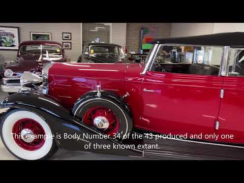 video 1933 Cadillac 370C V12 All-Weather Phaeton