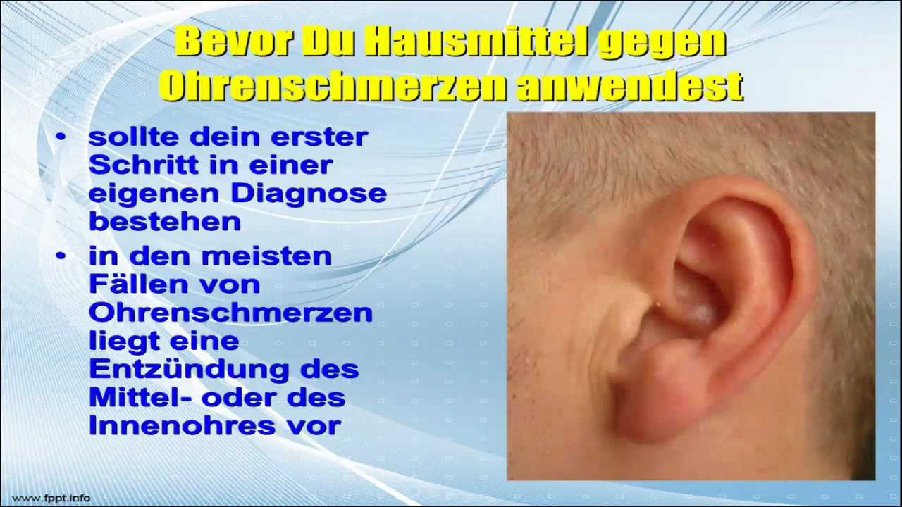 Entzündung Im Ohr Hausmittel