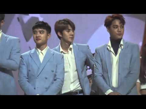 160121 GDA- EXO Kai and Sehun with f(x) Krystal(SeKaiStal)(Kaistal)(Sestal)