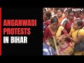 Massive Protests In Patna By Anganwadi Workers, Police Use Water Cannons