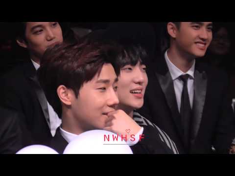 141203 - Sunggyu reaction to Gookju and Seho's performance